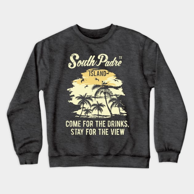 South Padre Island Crewneck Sweatshirt by RippedThemer